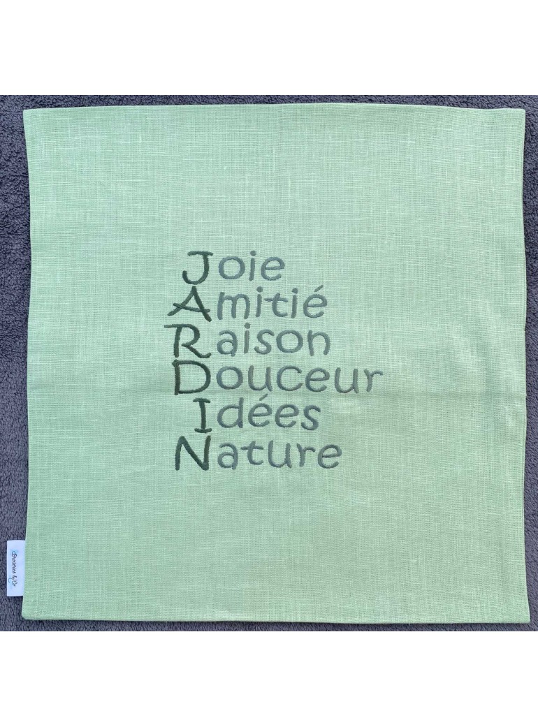 broderiesetco broderie Coussin Jardin - tilleul sauge 03