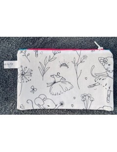 broderiesetco broderie Trousse à colorier Souricette pétrole 01